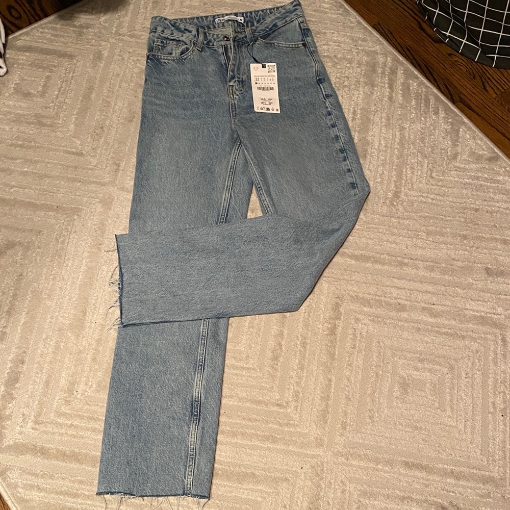 NWT Zara Blue Women's Jeans, size 0